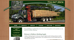 Desktop Screenshot of matthewsbuildingsupply.com